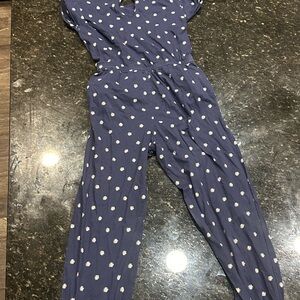 Blue Floral Jumpsuit